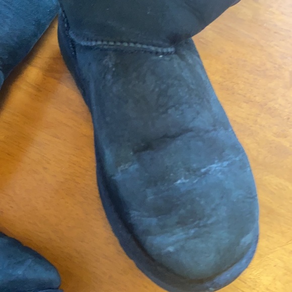 UGG Tall Bailey Button Boot 6 GUC Black - Picture 5 of 16